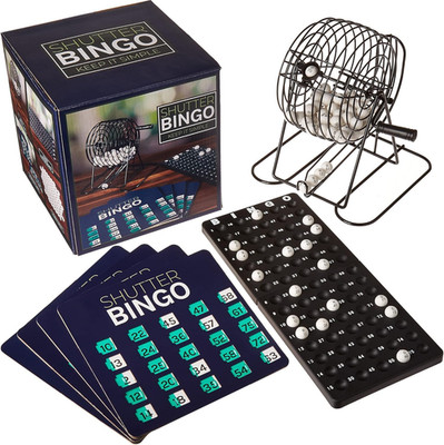 Bingo Game Set for , Seniors & Family - Bingo Balls with Cage and Bingo Cards wi