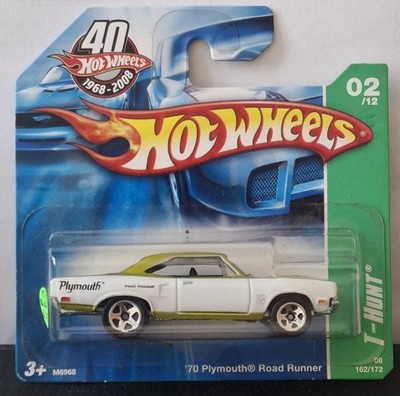 Rarität! Hot Wheels 1/64 (2008): '70 Plymouth Road Runner - T-HUNT (OVP)