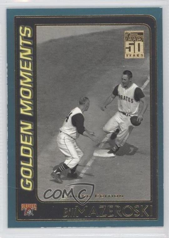 2001 Topps Golden Moments Limited Edition Bill Mazeroski #380 HOF 0h1