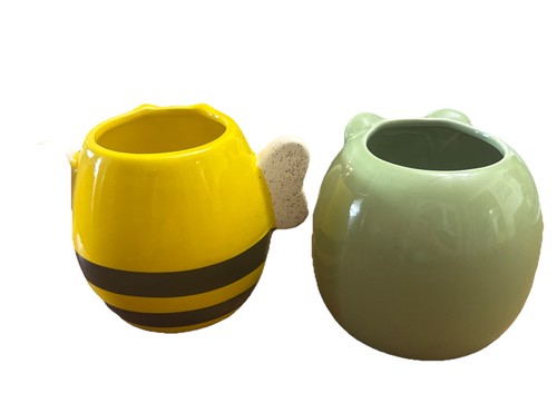 Set di fioriere per animali in ceramica Belavi / migliori gemme rana e ape - Foto 2 di 5