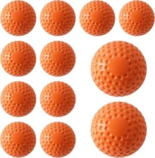 GKK 12 Pack Pitching Machine Softballs,12-Inch orange 