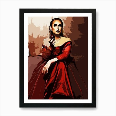 Adele Kunstdruck gerahmt Wandbild Poster Leinwanddruck Bild