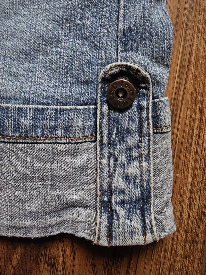 Falda Corta LEI De Colección Denim Tiro Bajo Años 90 Y2K Vintage Mini Jean Corto Festival Foto 2 de 4