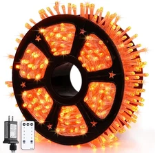 JMEXSUSS 600 LED Orange Lights for Halloween Decorations, 600 LED, 