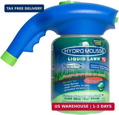 Hydro Mousse Liquid Lawn System - Grow Grass Where You Spray It - Made in USA