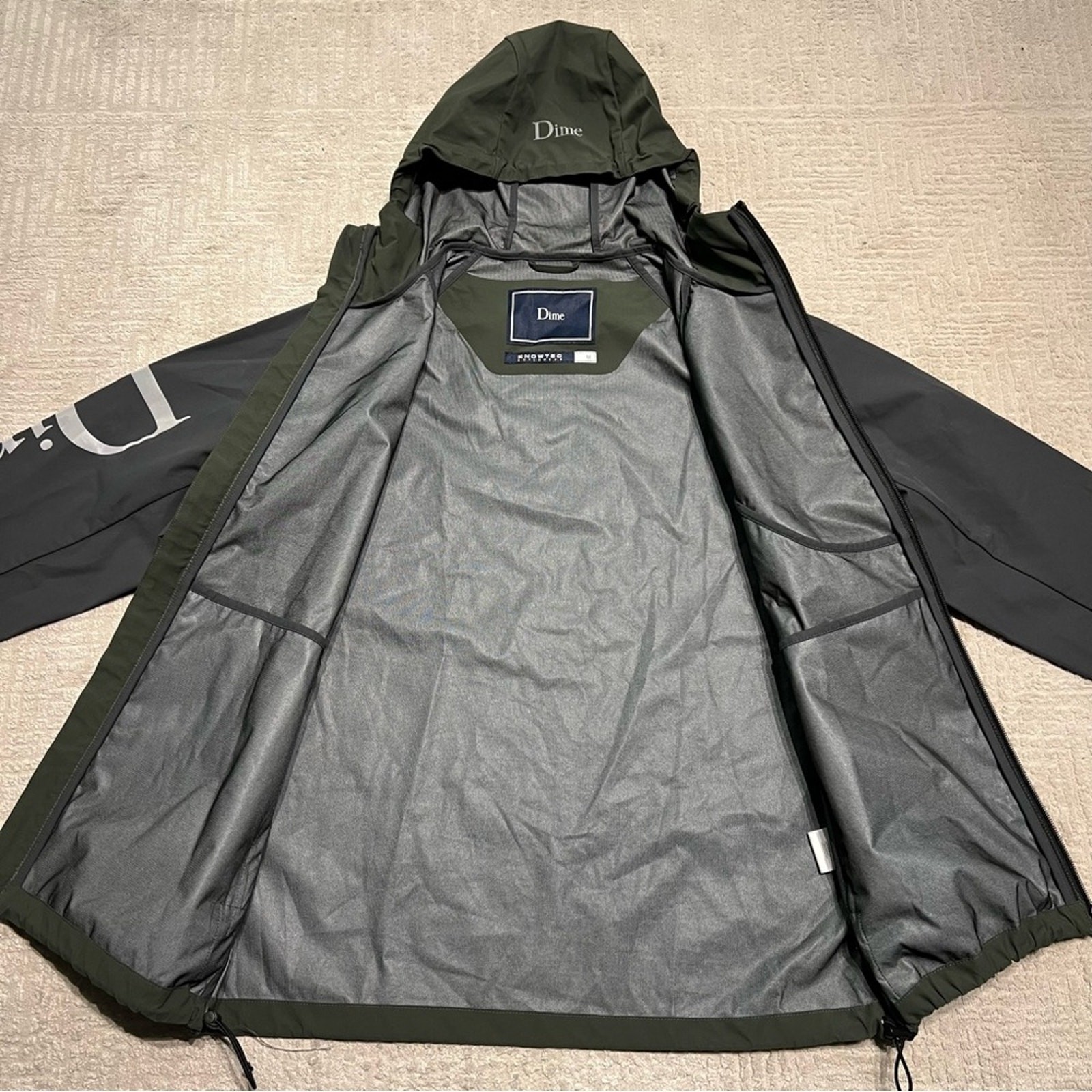 Dime Rain Jacket Shell jacket Full Zip Hooded She… - image 2