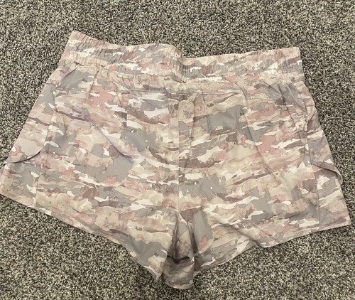 Lot Of 2 AVIA Bike Liner Running Shorts XL Womens Taupe Pink Zipper Pocket Gym - Picture 14 of 20