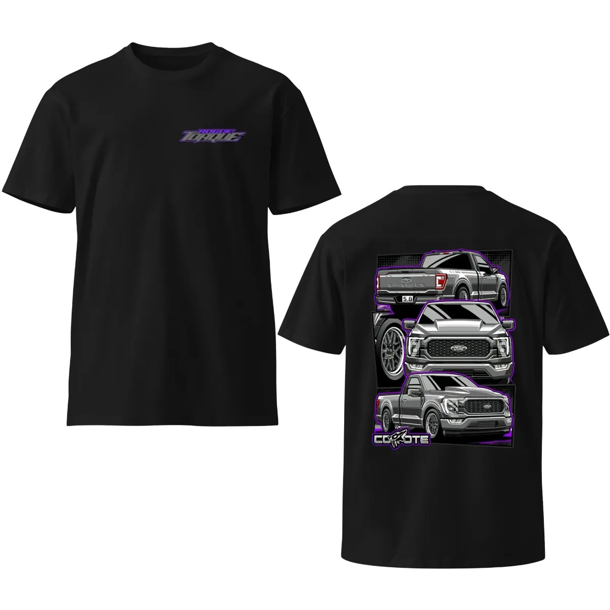 Reyes Coyote Car T-Shirt, Truck Graphic Tee, Muscle Car Racing Shirt