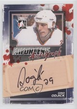 2011-12 ITG Enforcers Gino Odjick #A-GO Auto 2a2