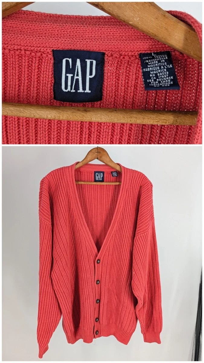 トップス 90s-00s OLD GAP cotton knit cardigan Red Gap Cardigans for Women with Vintage for sale | eBay
