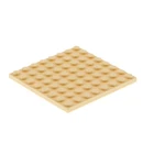 1x Lego Building Plate 8x8 Beige Tan Basic Base Plate Star Wars 4624223 42534 41539