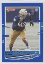 2020 Panini Donruss Rookie Press Proof Blue Julian Okwara #294 4a0