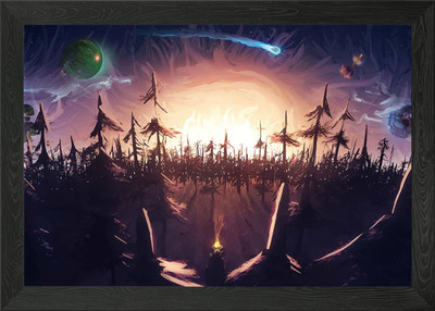 Outer Wilds gerahmtes Wandbild Poster Leinwanddruck Bild