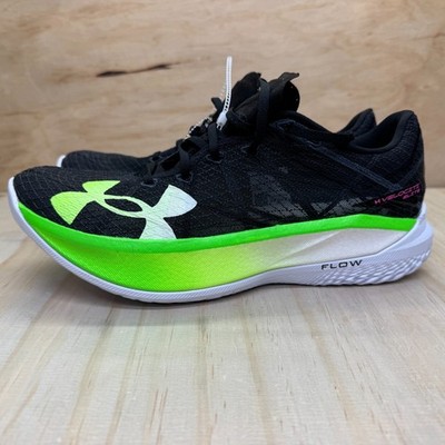 NEW Under Armour Flow Velociti Elite 2 Black Green Running sz 12 3027205-005