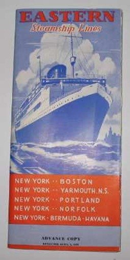 EASTERN STEAMSHIP DECK PLANS BOOKLET 1939 World's Fair