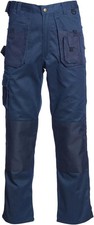 Size 44" Mens Work Pants Knee Pad Pockets Blackrock Workman Trousers Long Leg