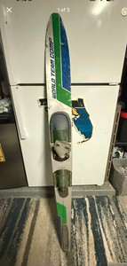 World Team Comp 66" Water Ski with Bindings Green w/ Binding (Pair)