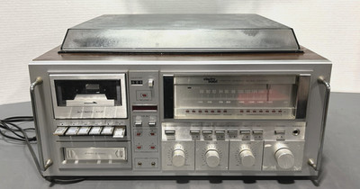 Vintage Electro Brand AM/FM Stereo Music Center 8 TRACK Partially Tested