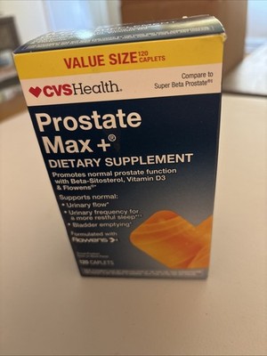 CVS Health Prostate Max+ Beta-Sitosterol Vitamin D3 Value Size 120 Exp 05/27