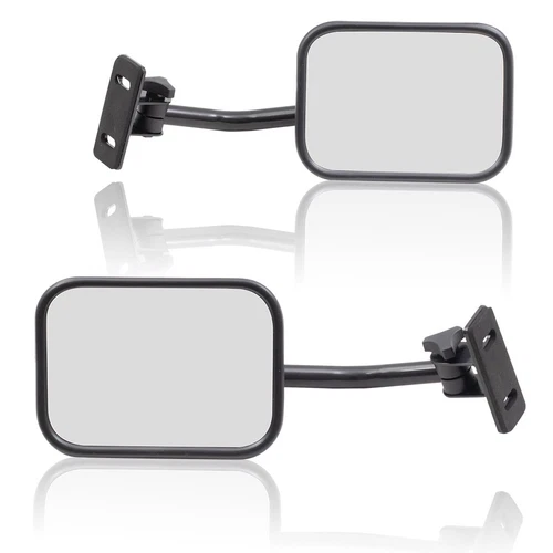 For 1976-1986 CJ7 Manual Mirror Set 1981-1985 Scrambler 1987-2017 Wrangler