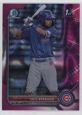 2022 Bowman Chrome Prospects Fuchsia Lava Refractor 131/199 Luis Verdugo 00jz