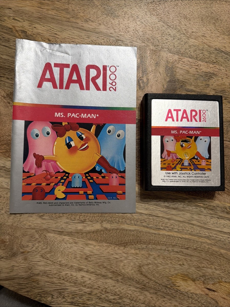 Atari 2600 Ms Pac-Man With Manual | eBay