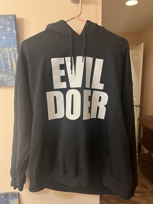 Evil Doer Hoodie - Heart Attack Man Band - Punk Alternative Rock XL Black