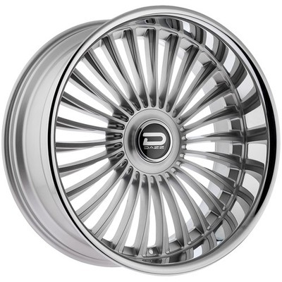 Dazz D104 Merlot 24x9 5x4.75''/5x5'' +0mm Brushed/SSL Wheel Rim 24'' Inch