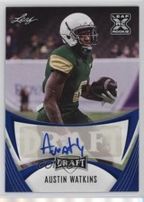 2021 Leaf Draft Blue Austin Watkins Jr Austin Watkins #BA-AW1 Auto 1kx5