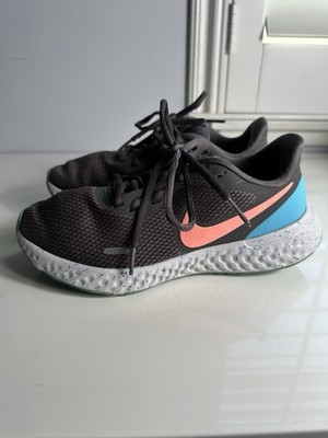 Nike Revolution Size 6.5 Women's Shoes Sneakers Gray Blue CU4830-001 Running
