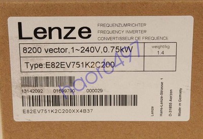 E82EV751K2C200 NEW LENZE E82EV751_2C200 8200 Vector 0.75kW INVERTER
