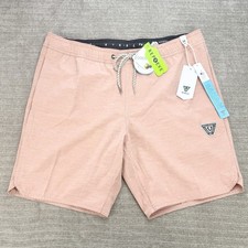 Vissla Solid Sets 17.5 Ecolastic Board Shorts Mens Size M Medium NWT Swim Trunks