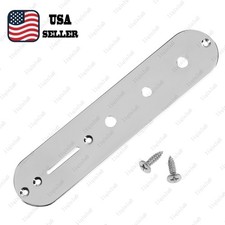 34.5mm Width Metal Chrome 3 Holes Electric Guitar Control Plate for Fender Tele