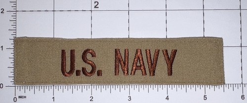 USN DCU Desert US Navy Tape Sew-On Used Z15