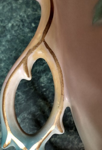 *RAR* HULL ART POTTERY Vintage 1940’s Vase 67-8 1/2" Wildflowers Gold Trim - Bild 9 von 15