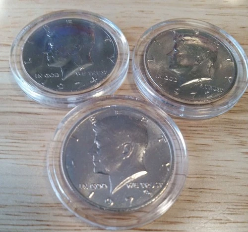 John f. Kennedy half dollar 1972/1974/1973. Certified Uncirculated Sealed