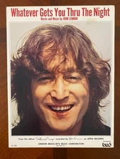 John Lennon Whatever Gets You Through the Night sheet music