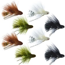 Mini Sex Dungeon Streamer Sampler - 8 Flies - 4 Colors - Size 6 - Articulated