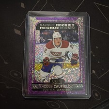21-22 O-Pee-Chee Platinum Marquee Rookies Cole Caufield Violet Pixels /299 (RC)