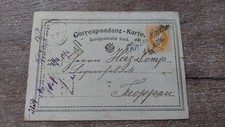 �STERREICH - Postkarte Dvorce u Brunt�lu Hof - Troppau Opava 1872
