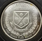 VINTAGE 1973 1 oz Wade Ventures Mundinero World Trade Unit .999 Fine Silver