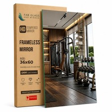 36 x 60 Home Gym Wall Mirror, 1/4 in. Thick, ...