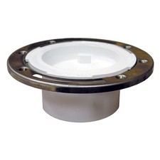Jones Stephens C57034 3 X 4 PVC Closet Flange With Stainless