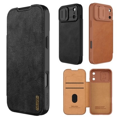 Nillkin Flip Wallet Leather Slide Camera Back Case For iPhone Air,17 ,17 Pro Max