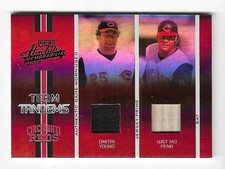 Dmitri Young Willy Mo Pena 2005 ABSOLUTE MLB TEAM TANDEMS RELIC CARD #TT-51 Reds