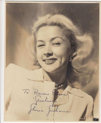 Gloria Grahame It's a Wonderful Life Autographed Signed 8 x 10 Photo