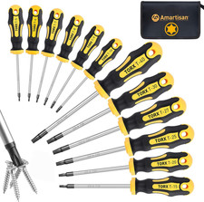 Magnetic Torx Screwdrivers Set 12-piece T5-t40 Star Driver Chrome Vanadium Steel Magnetic Torx Screwdrivers Set 12-piece T5-t40 Star Driver Chrome Vanadium Steel
