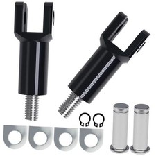 Passenger Foot Peg Supports Mounts Clevis Kit Compatible With Harley black