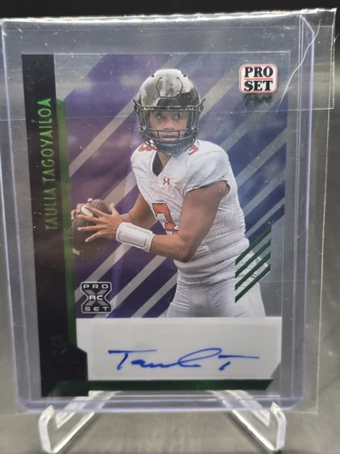 Taulia Tagovailoa X RC 2024 Leaf Pro Set Pure Bronze Acetate Holo Auto SP /15