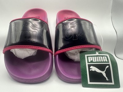 New Bratz PUMA Bratz Purple Black Slide Sandals 6.5 Women s 